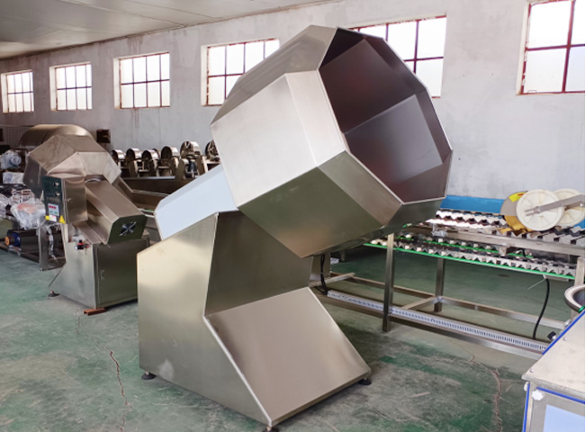 Octagonal mixing machine